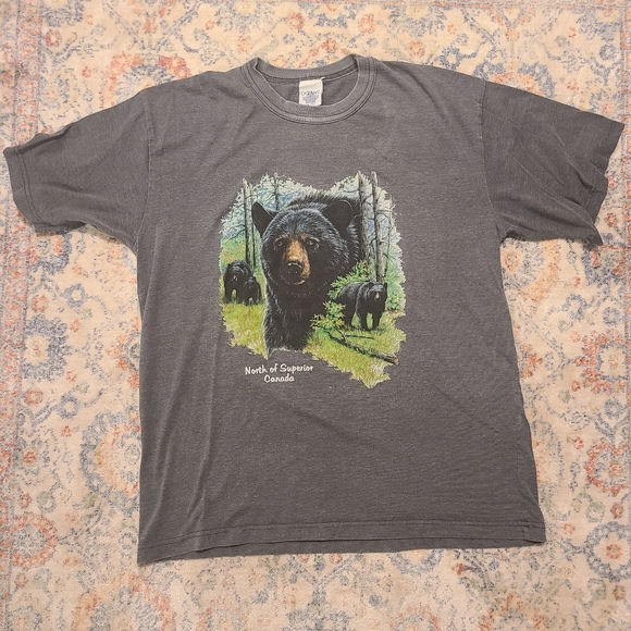 Vintage 90s Bear Graphic Tee Size:XL - Picture 1 of 3